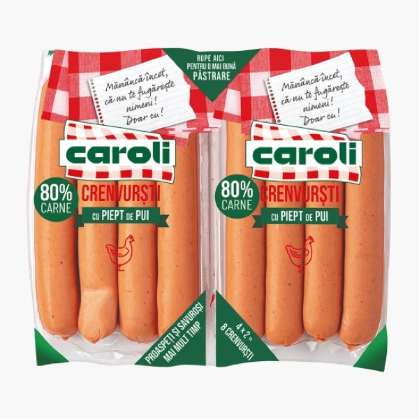 Caroli Crenvursti cu piept de pui 280g
