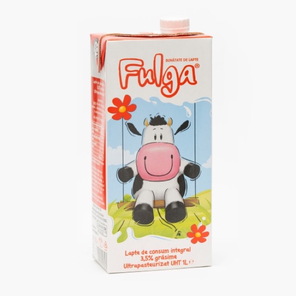 Fulga Lapte de consum integral UHT 3.5% grasime 1l