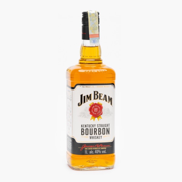 Jim Beam White Label Bourbon Whiskey, 40%, USA, 1l