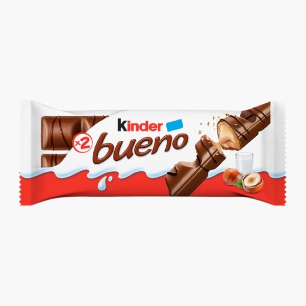 Kinder Bueno Napolitane trase in ciocolata cu lapte 39g
